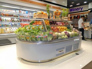 mobilier réfrigéré fruits et légumes