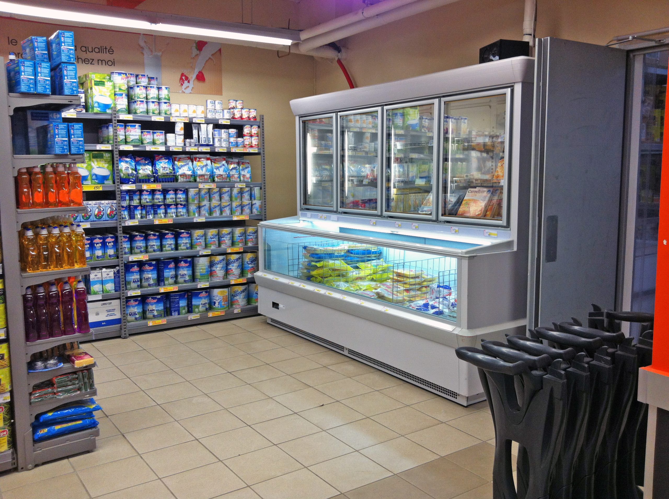 vitrine réfrigérée semi murale