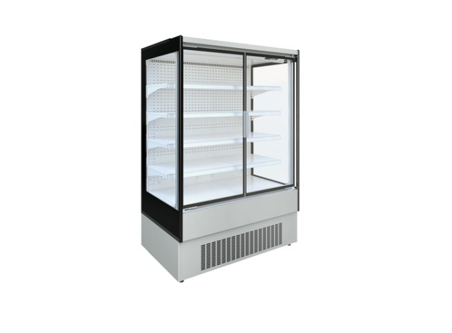 Meuble mural réfrigéré libre service à portes